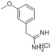2-(3-甲氧基-苯基)-乙脒, 6487-98-5, 结构式