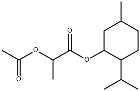 2-(Acetyloxy)propanoic acid 5-methyl-2-isopropylcyclohexyl ester 结构式