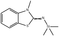 Silanamine, 1,1,1-trimethyl-N-(3-methyl-2(3H)-benzothiazolylidene)- (9CI) Structure