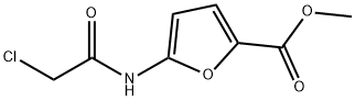 Methyl 5-[(chloroacetyl)amino]-2-furoate, Methyl 5-[(chloroacetyl)amino]furan-2-carboxylate 结构式