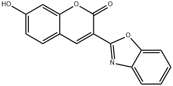 3-(2-苯并恶唑基)-7-羟基香豆素, 64887-40-7, 结构式