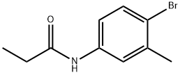 N-(4-bromo-3-methylphenyl)propanamide Structure