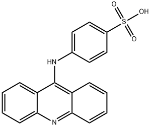 p-(9-アクリジニルアミノ)ベンゼンスルホン酸 化学構造式