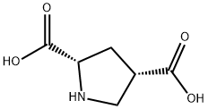 L-CIS-PYRROLIDINE-2,4-DICARBOXYLIC ACID Structure