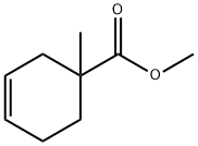 1-メチル-3-シクロヘキセン-1-カルボン酸メチル 化学構造式