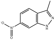 3-メチル-6-ニトロインダゾール 化学構造式