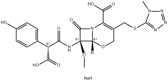 拉氧头孢钠, 64953-12-4, 结构式