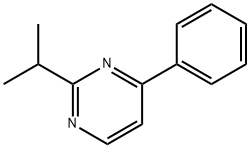 Пиримидин, 2-(1-метилэтил)-4-фенил-(9CI) структура