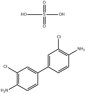 3,3'-dichlorobenzidine dihydrogen bis(sulphate) Structure