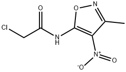 Acetamide,  2-chloro-N-(3-methyl-4-nitro-5-isoxazolyl)- 结构式