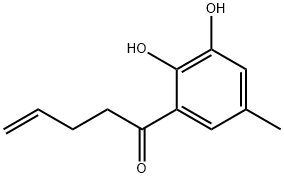 4-Penten-1-one, 1-(2,3-dihydroxy-5-methylphenyl)- (9CI) Structure