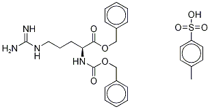 Nα-Carbobenzyloxy-L-arginine Benzyl Ester p-Toluenesulfonate 结构式