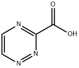 1,2,4-トリアジン-3-カルボン酸 化学構造式