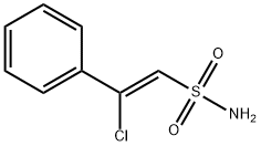 (Z)-2-chloro-2-phenyl-ethenesulfonamide 化学構造式