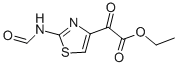 2-(ホルミルアミノ)-α-オキソ-4-チアゾール酢酸エチル 化学構造式