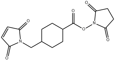 4-(N-マレイミドメチル)シクロヘキサンカルボン酸N-スクシンイミジル 化学構造式