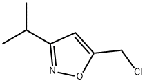 5-(氯甲基)-3-异丙基异恶唑, 64988-71-2, 结构式