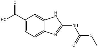 2-METHOXYCARBONYLAMINO-3H-BENZOIMIDAZOLE-5-CARBOXYLIC ACID Struktur