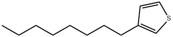 3-辛基噻吩,65016-62-8,结构式