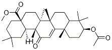 (4aS,6aR,6bS,10S,12aS,14aR,14bR)-Methyl 10-acetoxy-2,2,6a,6b,9,9,12a-heptaMethyl-14-oxo-1,2,3,4,4a,5,6,6a,6b,7,8,8a,9,10,11,12,12a,14,14a,14b-icosahydropicene-4a-carboxylate Struktur