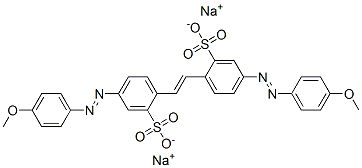disodium 4,4'-bis[(4-methoxyphenyl)azo]stilbene-2,2'-disulphonate Structure