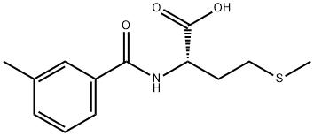 2-[(3-甲基苯基)甲酰氨基]-4-(甲基硫烷基)丁酸,65054-81-1,结构式