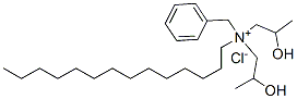 benzylbis(2-hydroxypropyl)tetradecylammonium chloride Structure