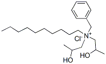 benzyldecylbis(2-hydroxypropyl)ammonium chloride Struktur