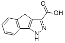 1,4-DIHYDRO-INDENO[1,2-C]PYRAZOLE-3-CARBOXYLIC ACID 化学構造式