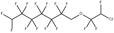 1,1,2-Trifluoro-2-chloroethyl-2,2,3,3,4,4,5,5,6,6,7,7-dodecafluorohept yl ether Structure