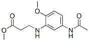 methyl N-[5-(acetylamino)-2-methoxyphenyl]-beta-alaninate Structure