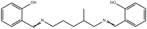 2,2'-[(2-methylpentane-1,5-diyl)bis(nitrilomethylidyne)]bisphenol Structure