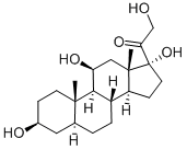 3Β-别四氢皮质甾醇 结构式