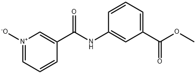 3-[[3-(Methyloxycarbonyl)phenyl]carbamoyl]pyridine 1-oxide 结构式