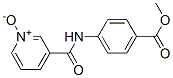 3-[[4-(メチルオキシカルボニル)フェニル]カルバモイル]ピリジン1-オキシド 化学構造式