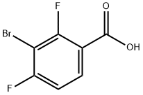 3-Bromo-2,4-difluorobenzoic acid Struktur