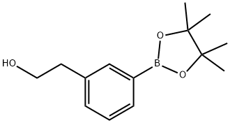 3-(2-羟基乙基)苯基硼酸频哪醇酯 结构式