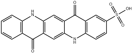 5,7,12,14-Tetrahydro-7,14-dioxoquino[2,3-b]acridine-2-sulfonic acid Structure