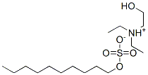 diethyl(2-hydroxyethyl)ammonium decyl sulphate Structure