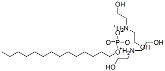 bis[bis(2-hydroxyethyl)ammonium] tetradecyl phosphate,65104-57-6,结构式