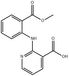 2-(2-methoxycarbonyl-phenylamino)-nicotinic
acid 化学構造式