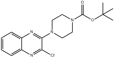 4-(3-Chloro-quinoxalin-2-yl)-piperazine-1-carboxylic acid tert-butyl ester, 98+% C17H21ClN4O2, MW: 348.83 Struktur