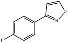 3-(4-氟苯基) 异恶唑 结构式