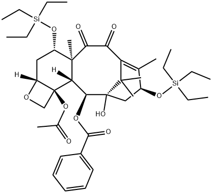 7,13-Bis-O-(triethylsilyl)-10-deacetyl-10-oxo Baccatin III, 651293-82-2, 结构式