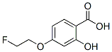 Benzoic acid, 4-(2-fluoroethoxy)-2-hydroxy- (9CI) Structure