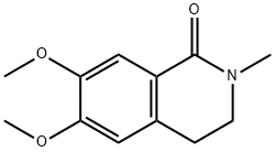 2-Methyl-6,7-dimethoxy-1,2,3,4-tetrahydroisoquinoline-1-one Struktur