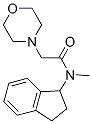 N-(Indan-1-yl)-N-methyl-2-morpholinoacetamide,6514-53-0,结构式