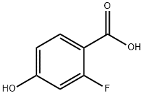 2-氟-4-羟基苯甲酸,65145-13-3,结构式