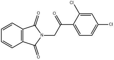 1H-Isoindole-1,3(2H)-dione, 2-[2-(2,4-dichlorophenyl)-2-oxoethyl]- Structure