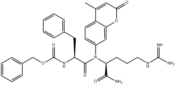 N-CBZ-PHE-ARG 7-AMIDO-4-METHYLCOUMARIN HYDROCHLORIDE Structure